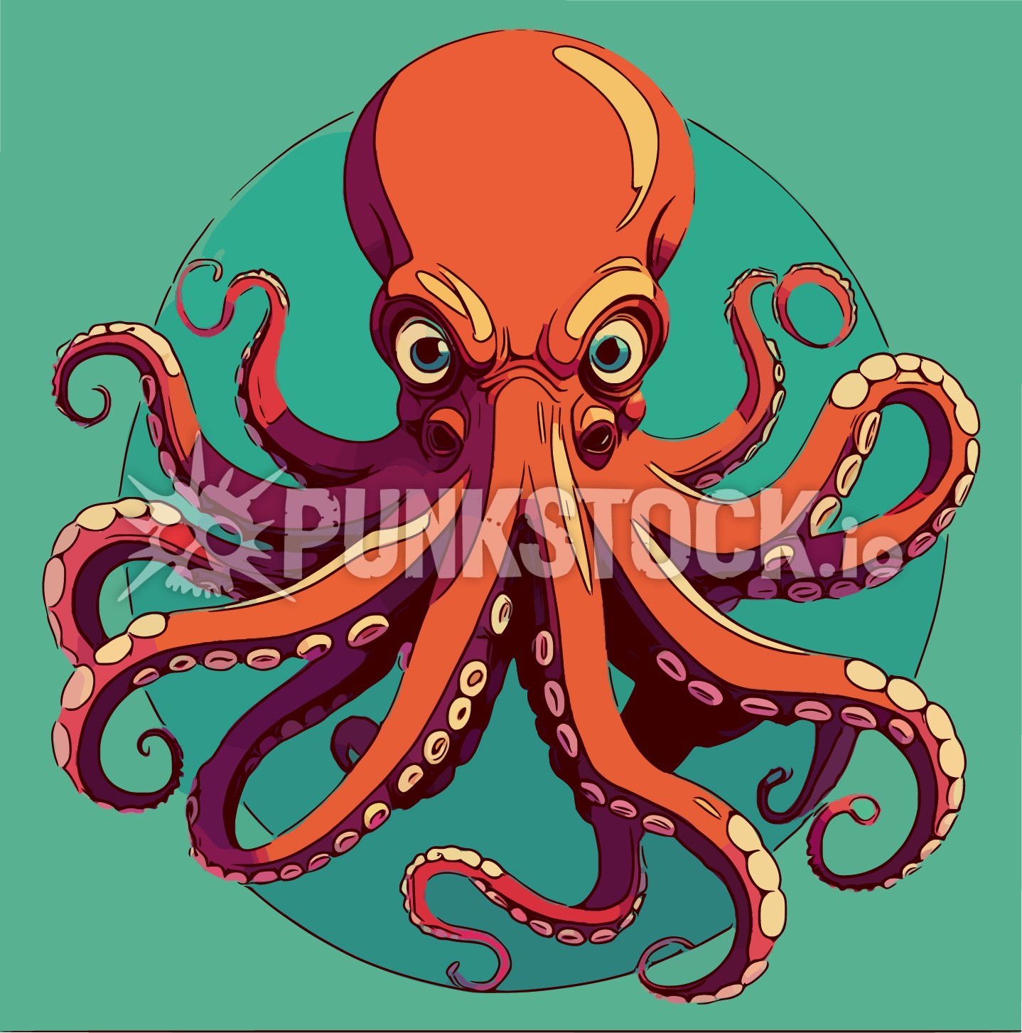 Squid squids octopus vector graphic