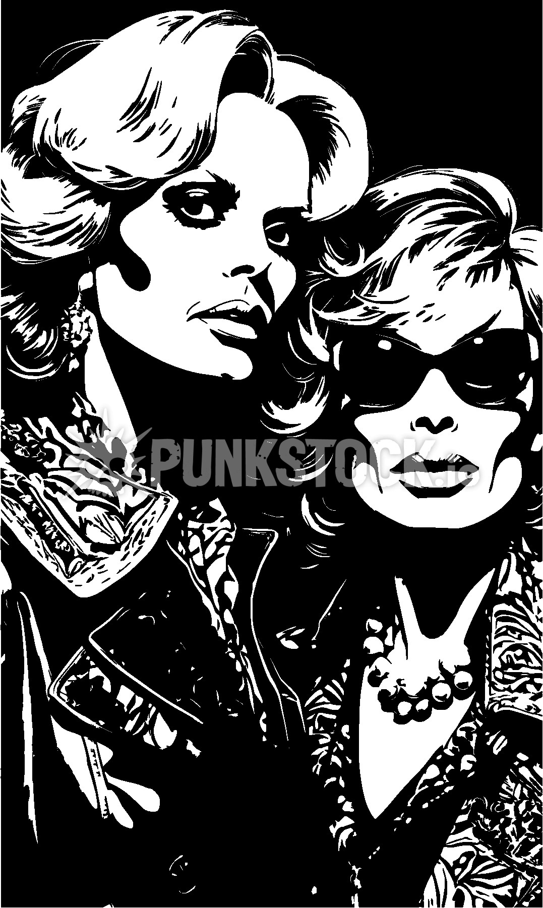 Glamour glamorous sunglasses vector graphic