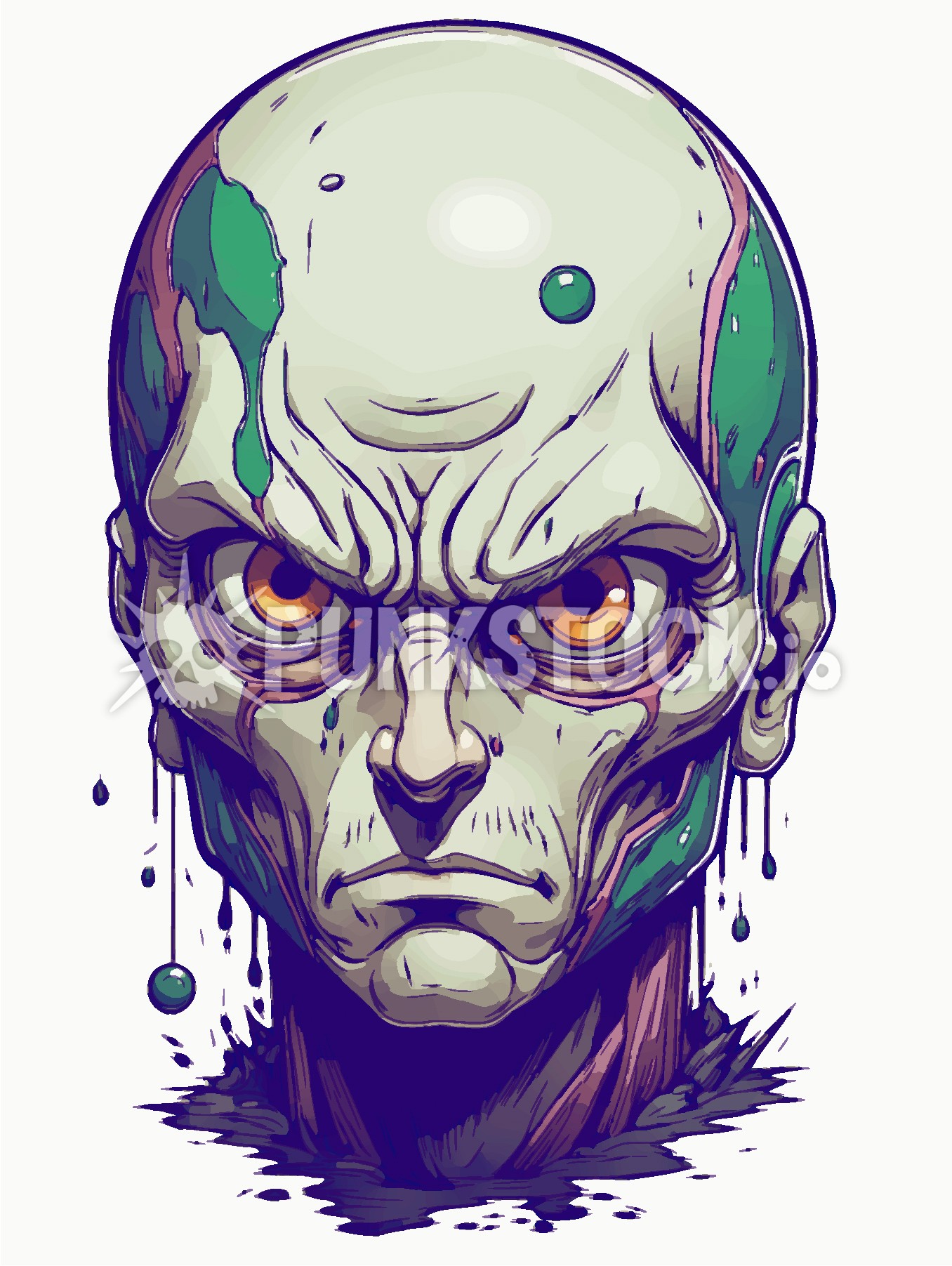 Man face head vector graphic
