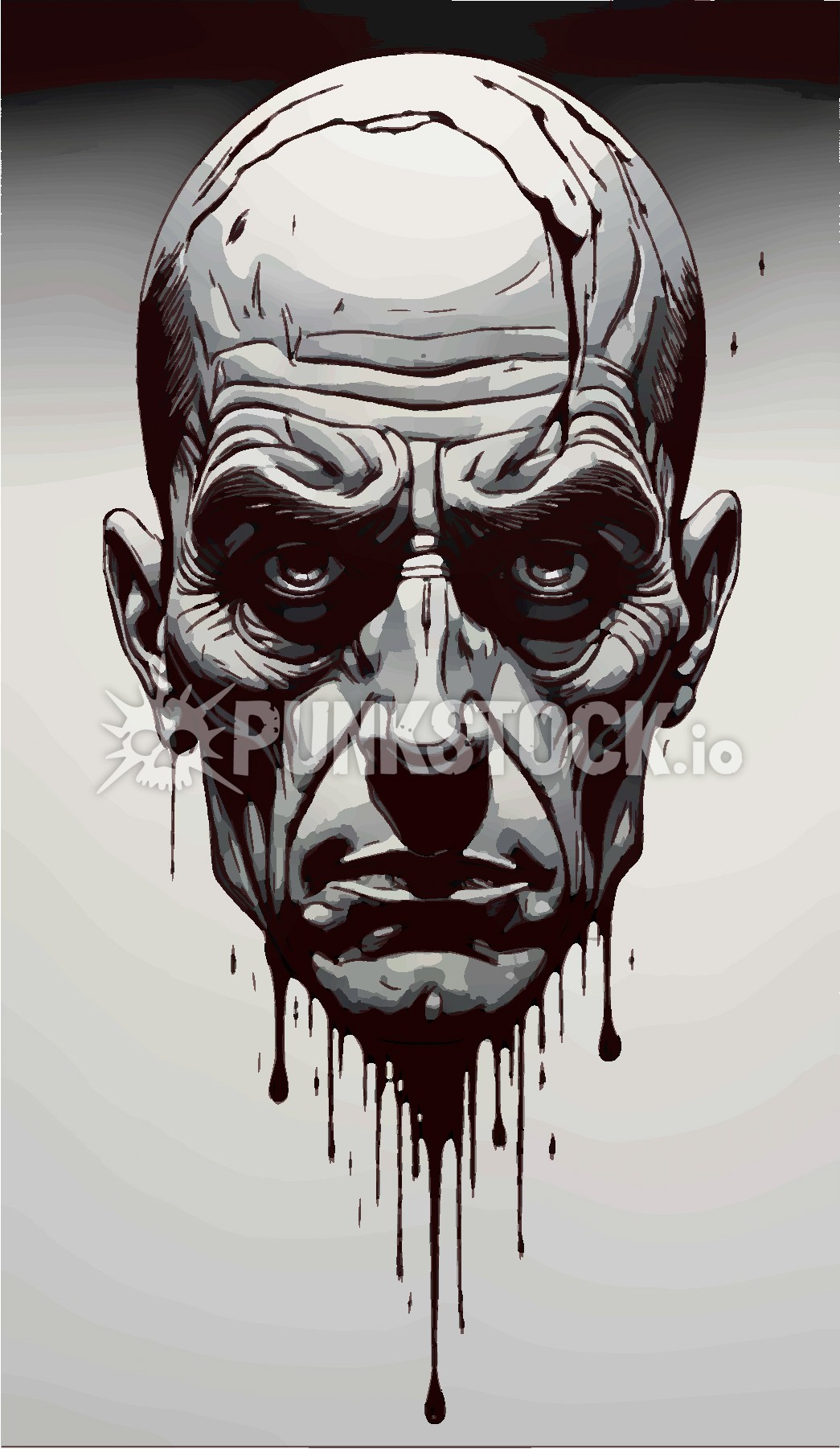 Man face head vector graphic