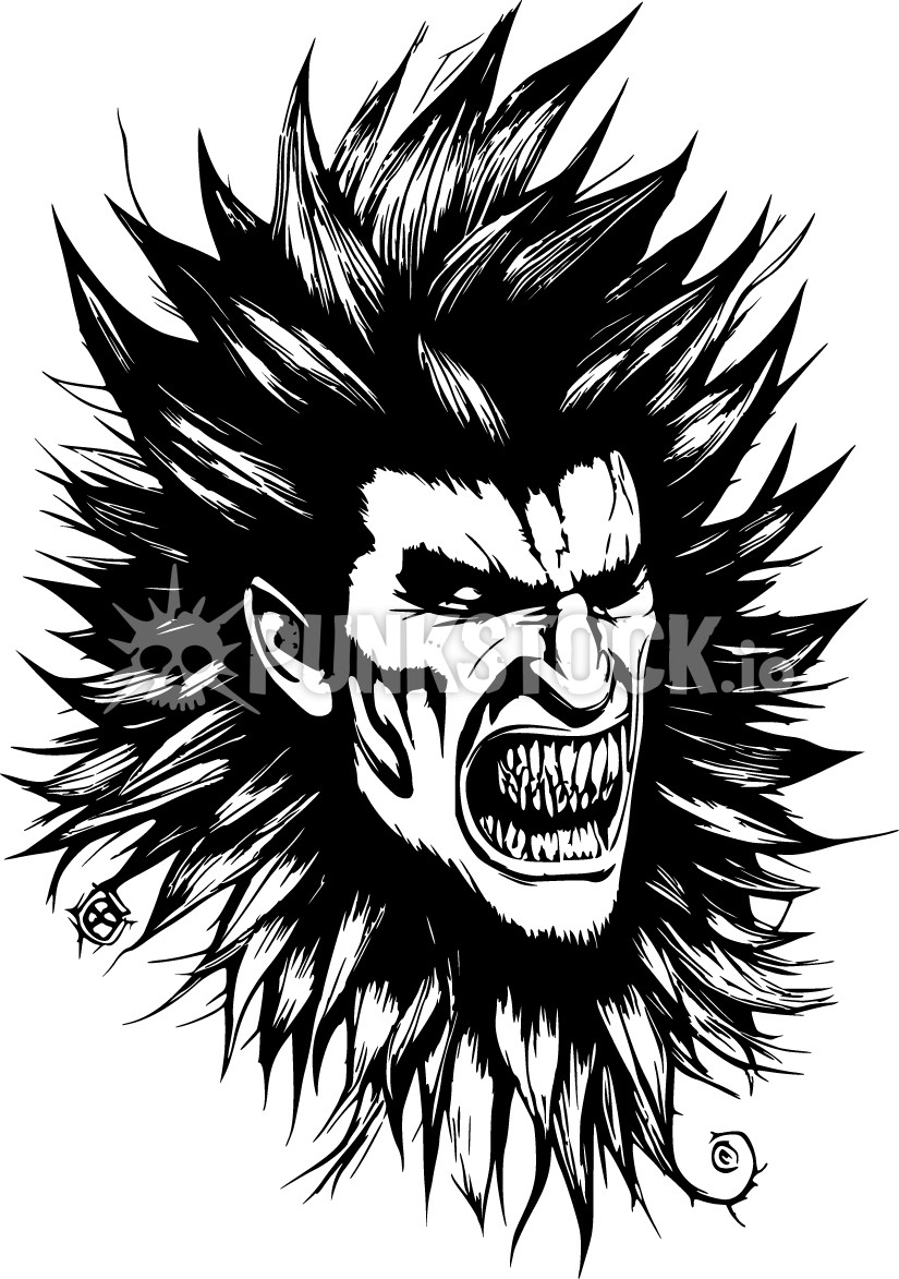 Man guy beast vector graphic
