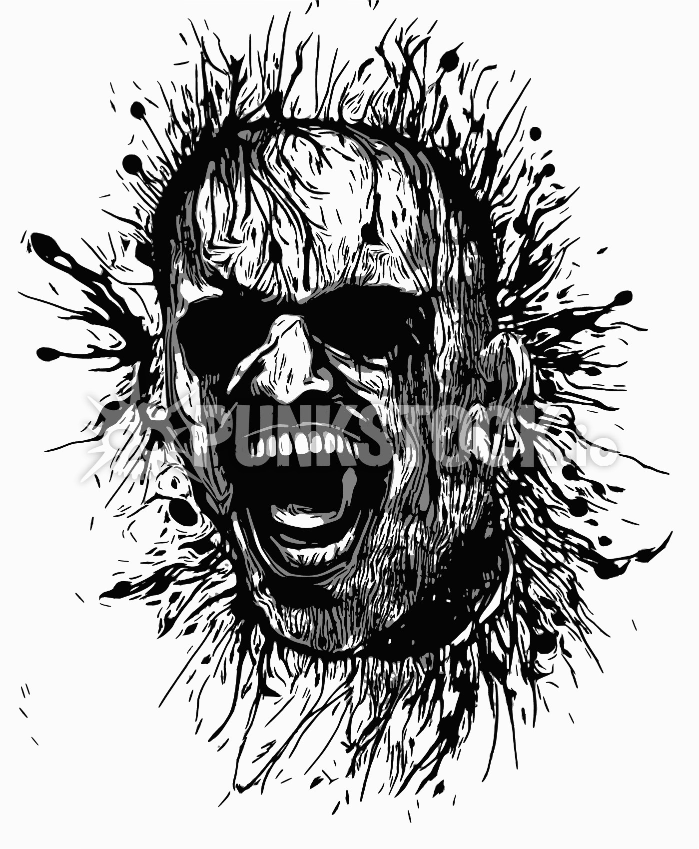 Man guy head vector graphic