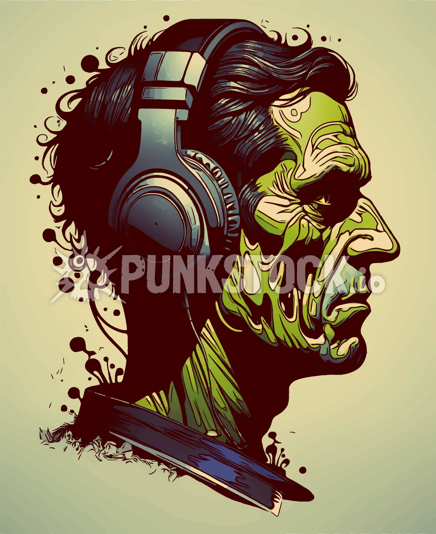 Man guy head vector graphic