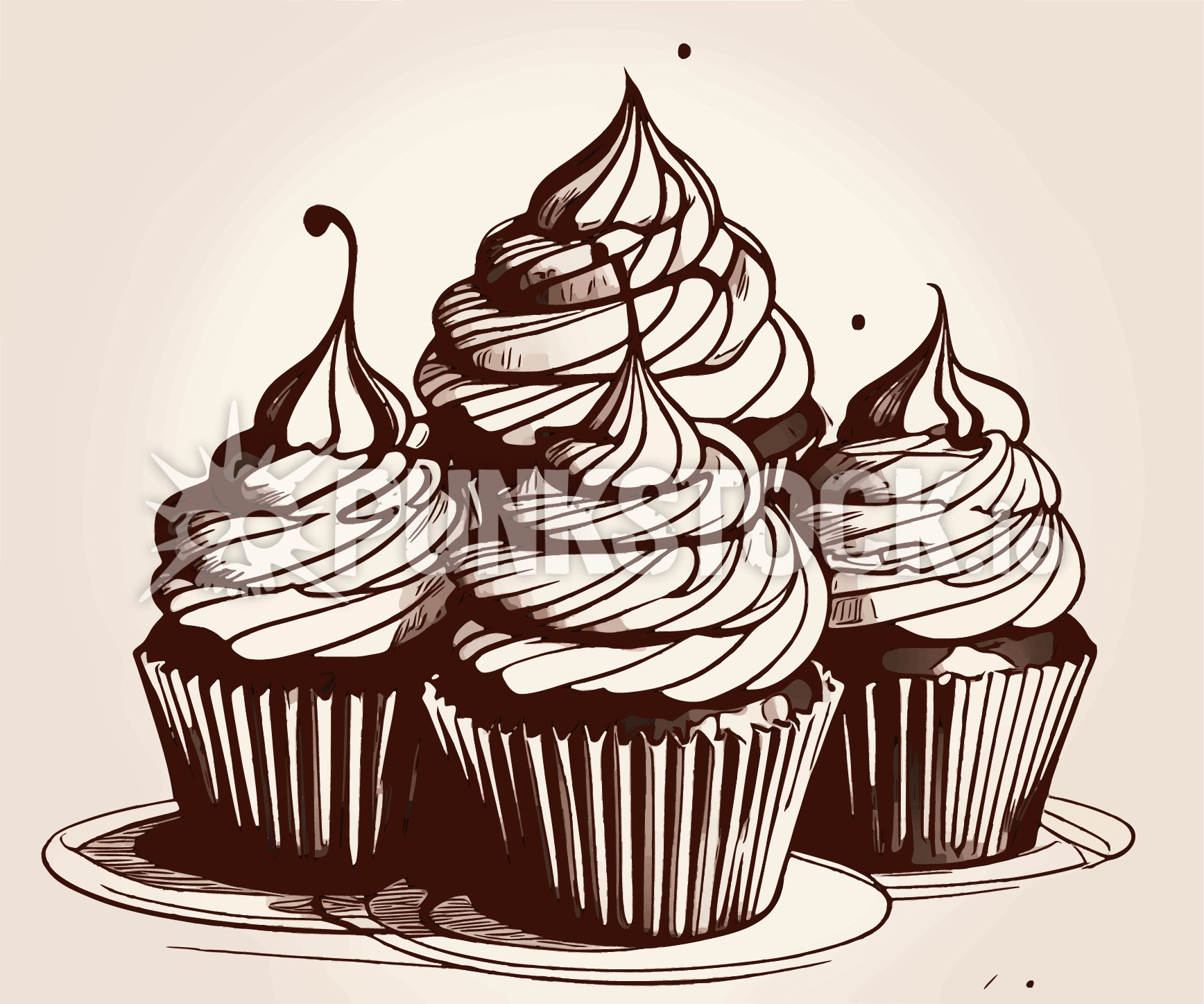 Cake cupcake cupcakes vector graphic