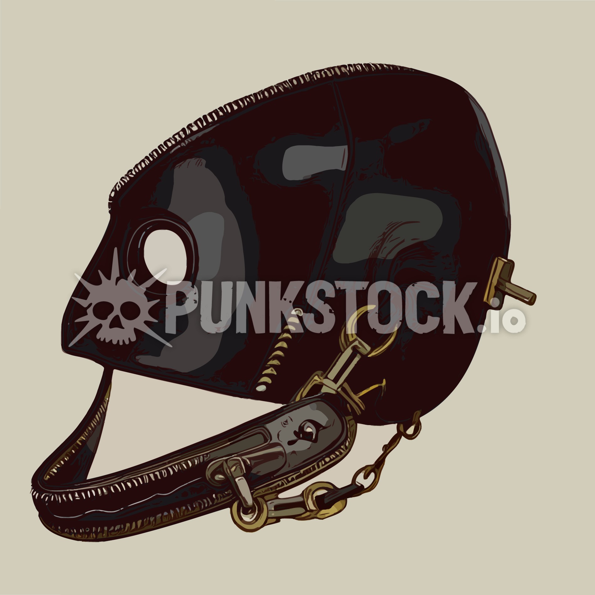 Gimp leather mask vector graphic
