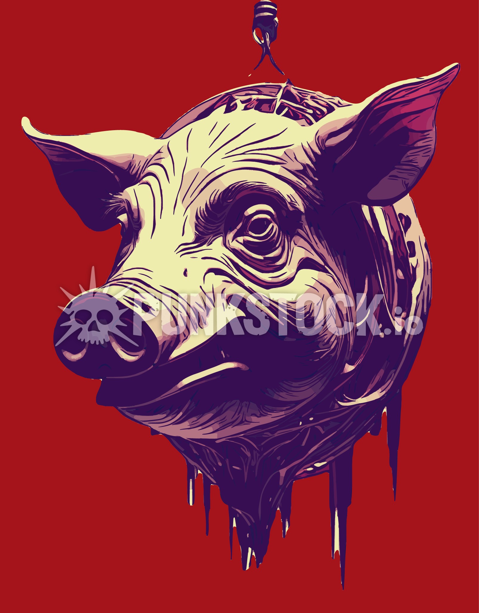 Pig pigs pork vector graphic