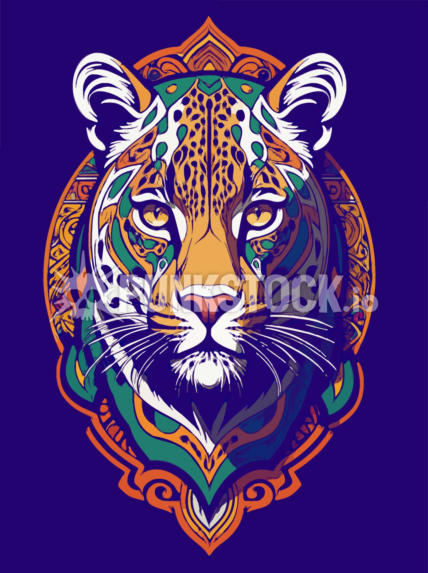 Tiger africa animal vector graphic