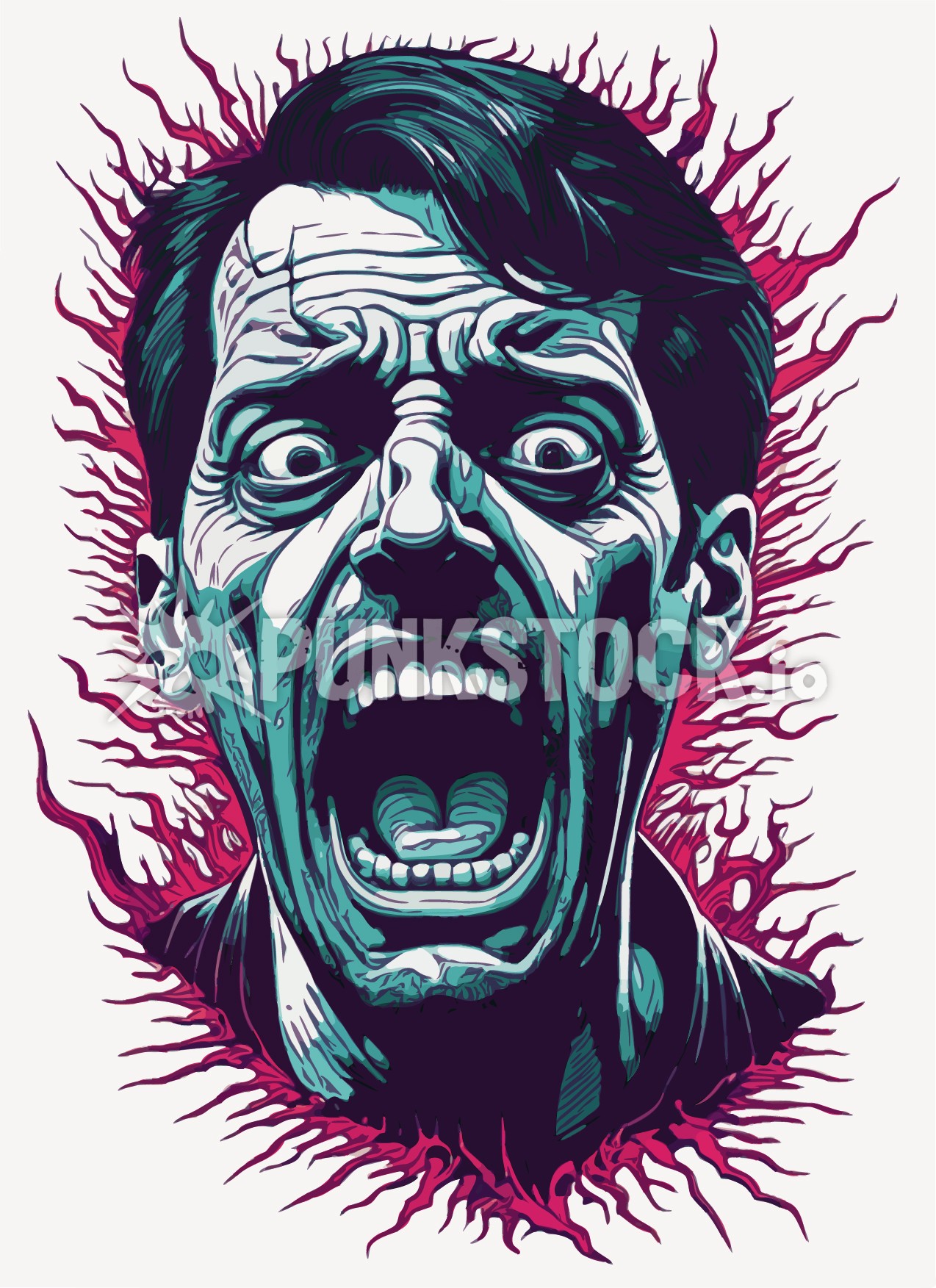 Man guy head vector graphic