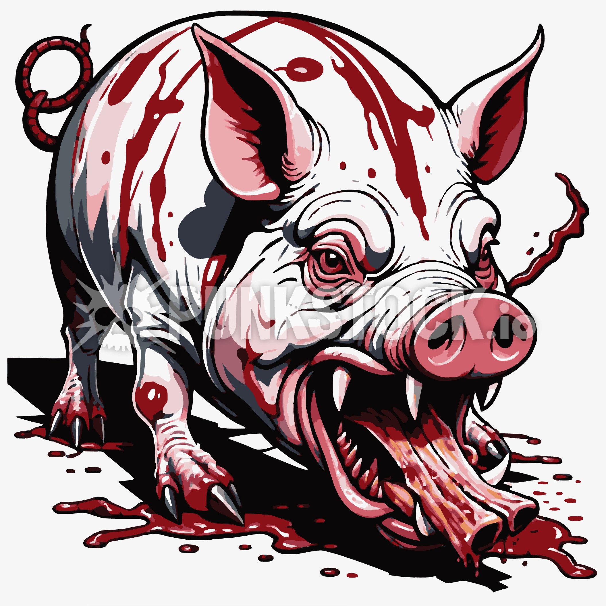 Pig pigs swine vector graphic