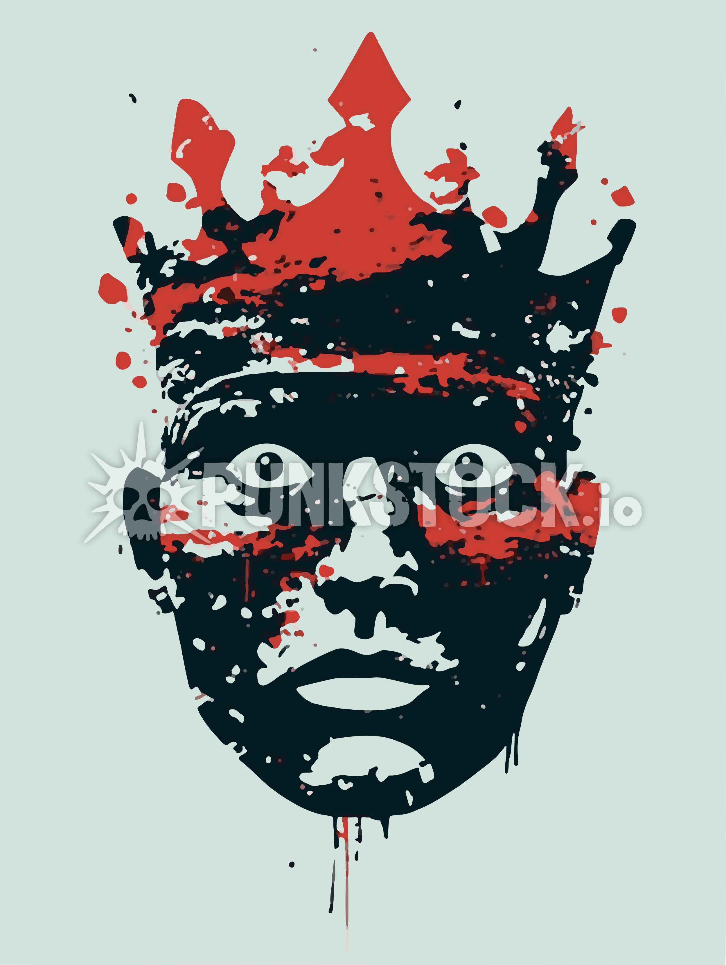 Stamp stamped crown vector graphic