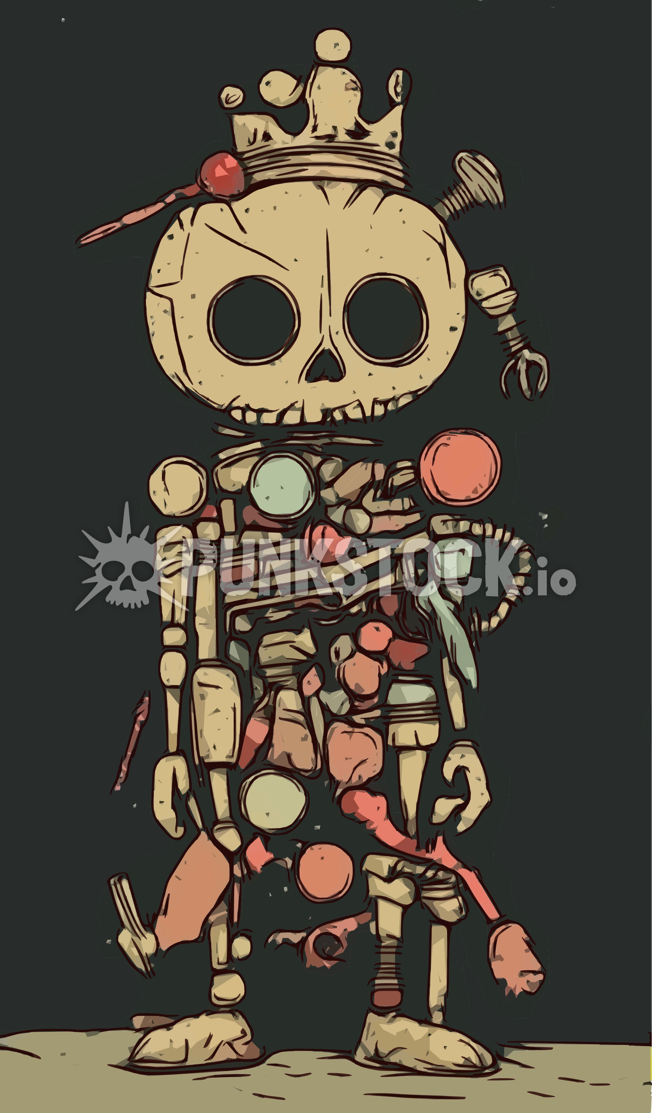 Figurine figure puppet vector graphic