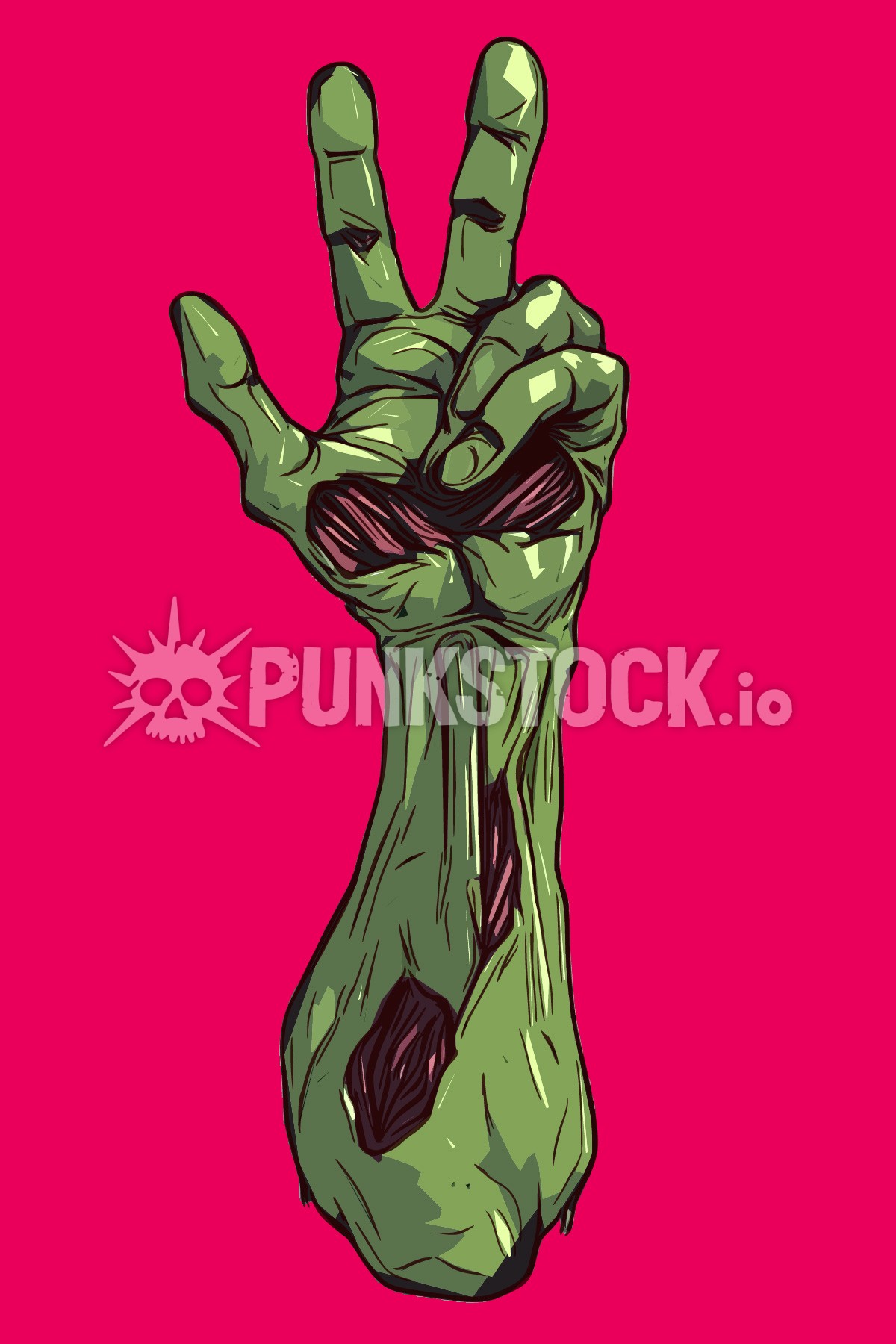 Zombie zombies hand vector graphic