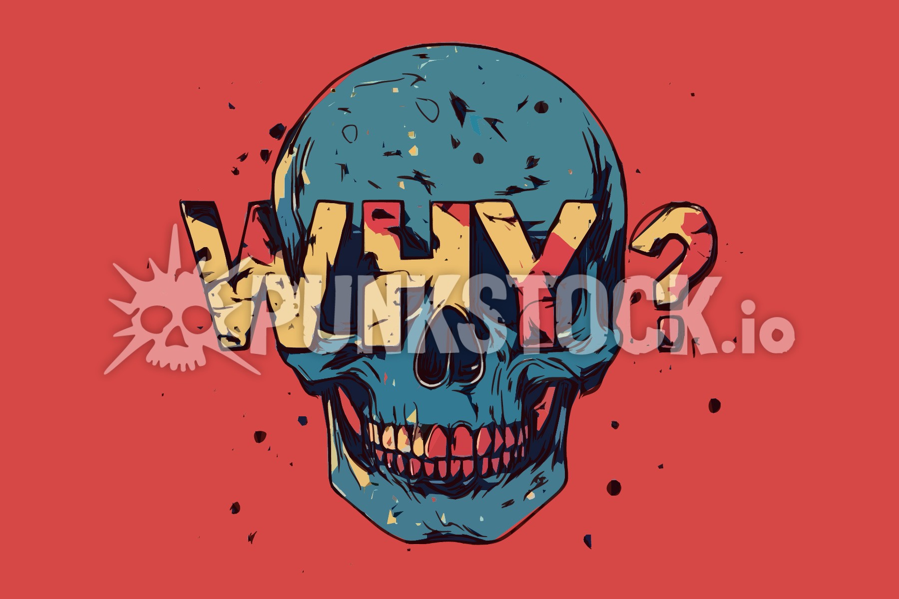 Skull skulls print vector graphic