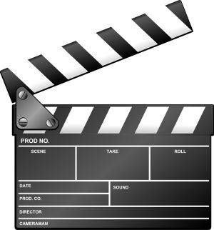 Clapper vector graphic