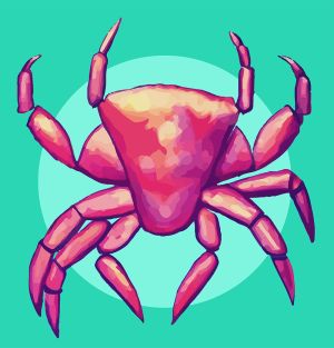 Crab vector graphic